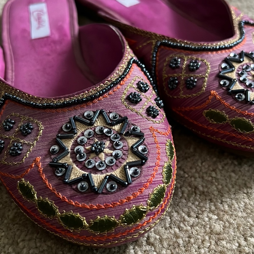 Candie’s Brand-  flat sequined slip-on loafer